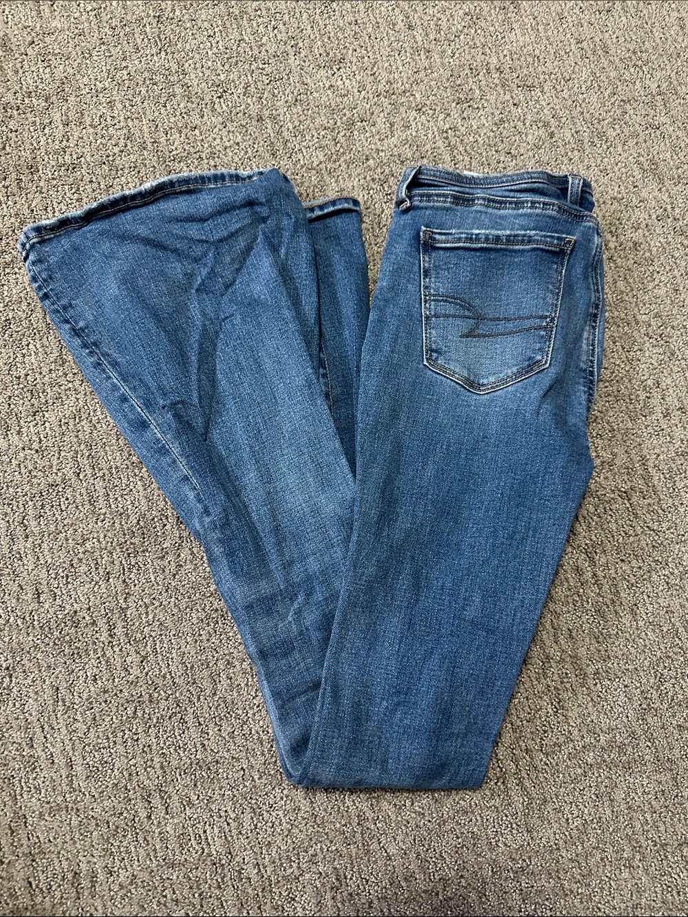 American Eagle Outfitters Women's Blue Flare Jeans